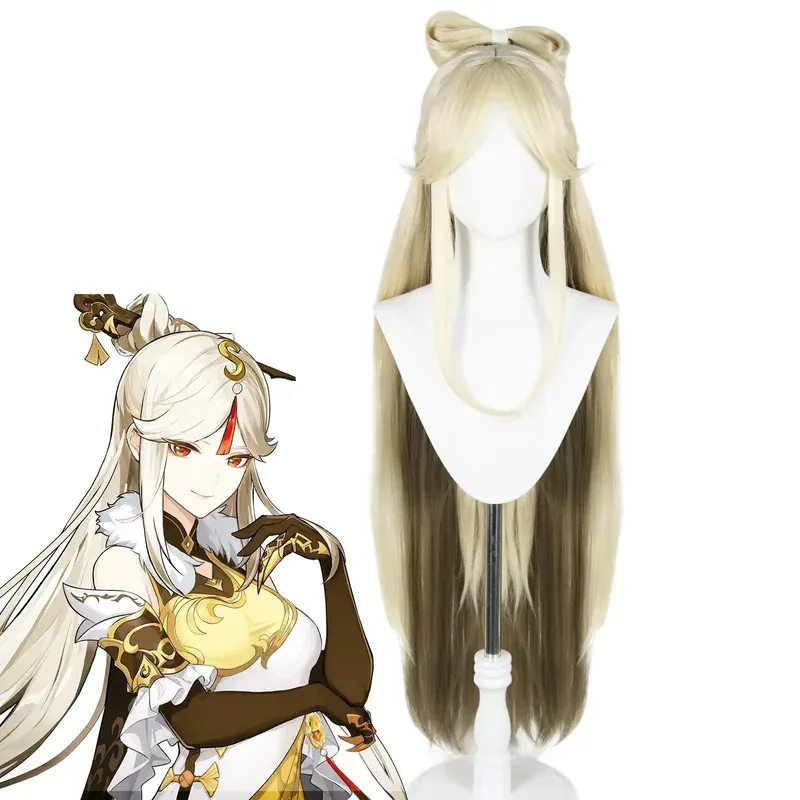 لعبة جينشين كوسبلاي إمباكت نينغ غوانغ زي شعر مستعار أنيمي لحفلة الهالوين فستان شيونغسام فتاة لعب الأدوار للهالوين للنساء والفتيات