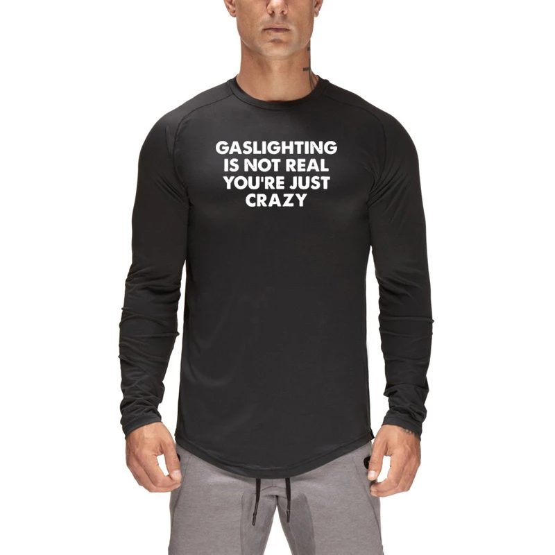 

Мужская осенняя новая футболка из чистого хлопка с длинными рукавами, свободная повседневная спортивная дышащая спортивная одежда для бега