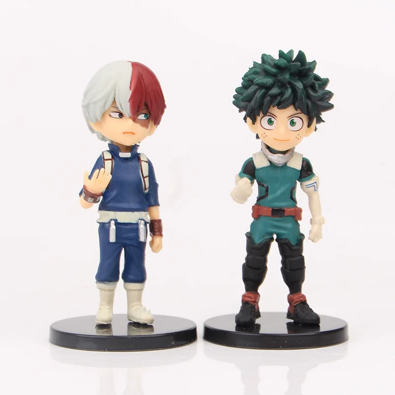 1pc  Random Color My Hero Academia Figure Model 8cm Random Color 1pc Anime Toy Car Decor