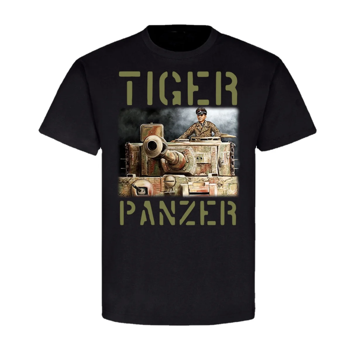 Tiger Tank Ace Normandy 1944 Armoured  Panzer T-Shirt. Summer Cotton Short Sleeve O-Neck Mens T Shirt New S-3XL