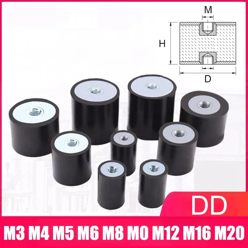 

Double Female Thread Rubber Shock Absorber Anti Vibration Absorber Tool M3 - M20
