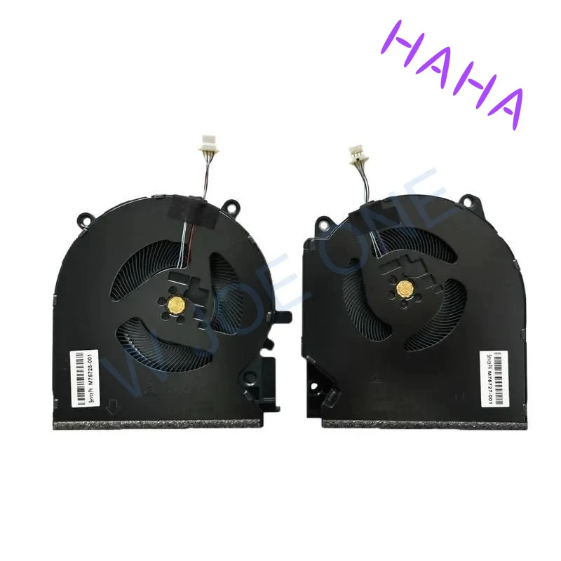 H+laptop  CPU and GPU Cooling Fan for HP Pavilion gaming 7 Victus 16-D 16-E  TPN-Q263 TPN-Q264  M75725-001 M75727-001 80W