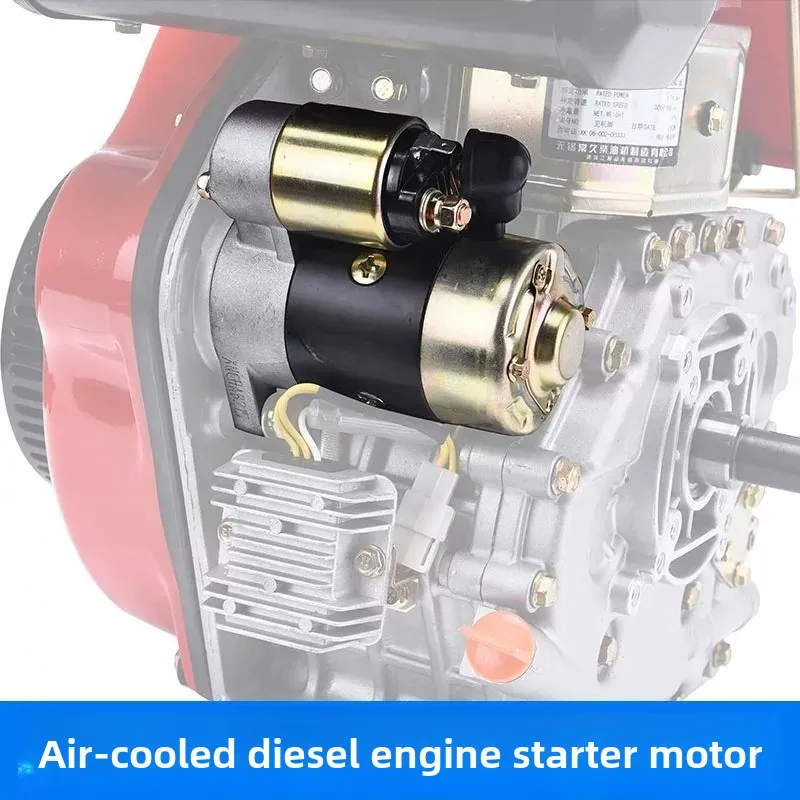 For QD114A 414 Motor 168 186 188 192F Diesel Engine Starter Generator Road Cutting Parts