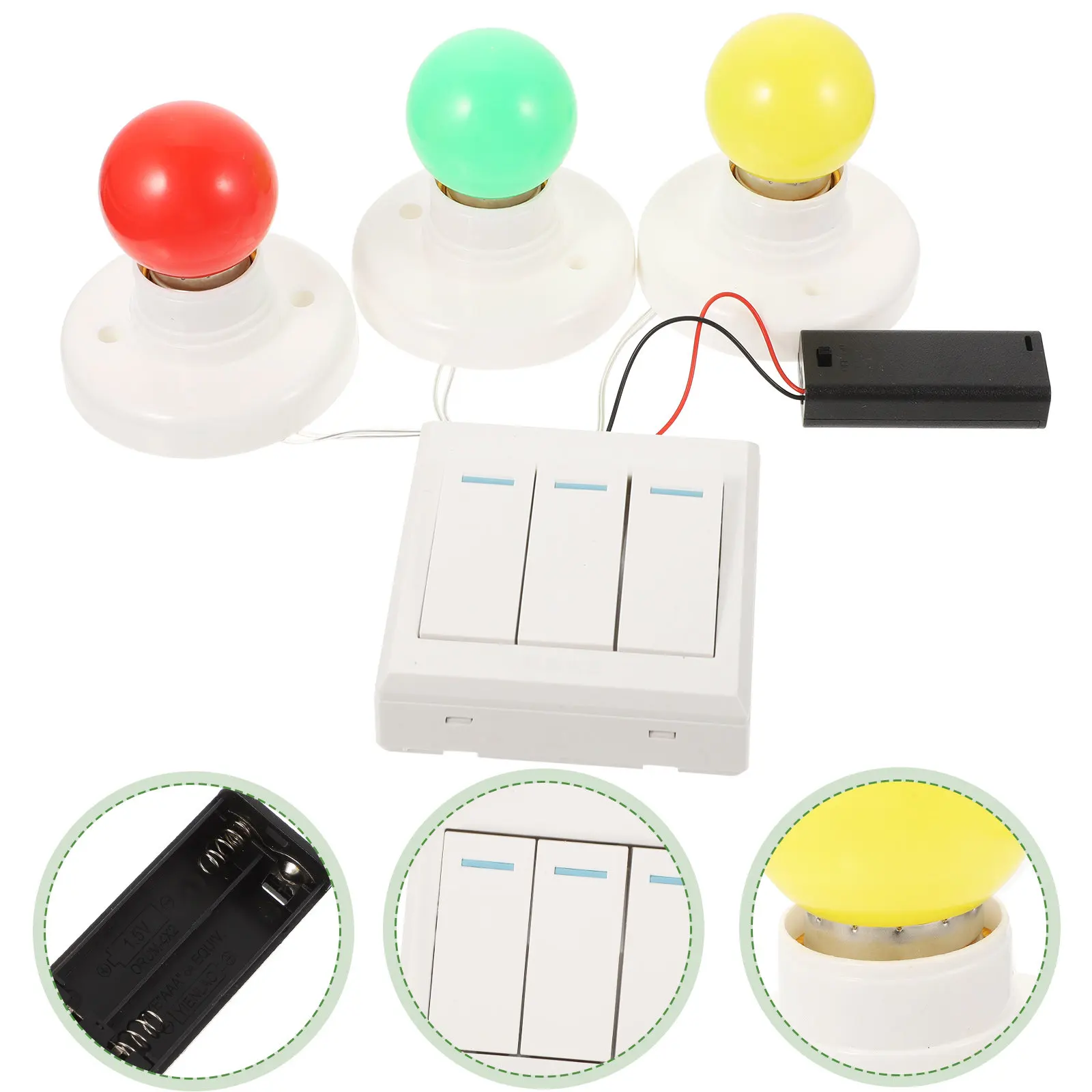 

Simulated Switch Busy Board Red Green Light Educational Early Learning Cognitive Development for Kids