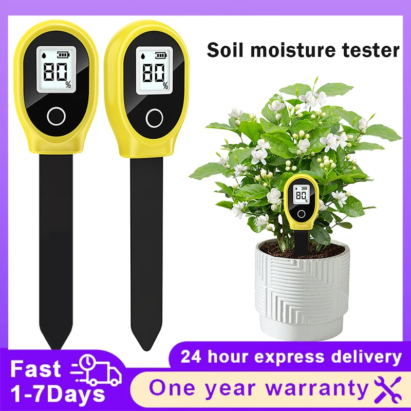 Soil Moisture Meter Plant Watering Test Soil Humidity Monitor Detector Hygrometer Flower Testing Home Gardening Measuring Tool