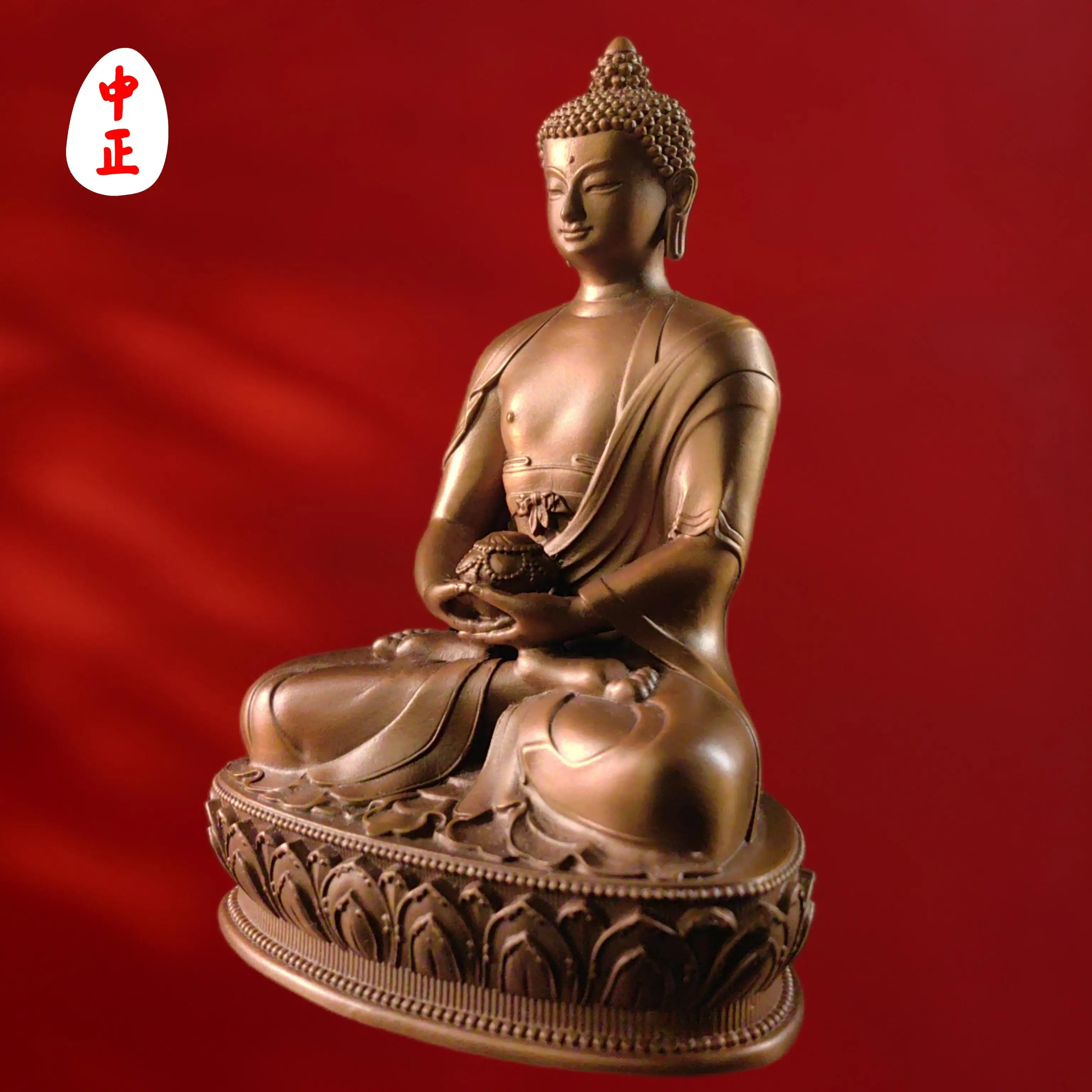 [Special offer] Intangible Cultural Heritage Workshop Amitabha gold, silver and copper materials support customized handicraft s