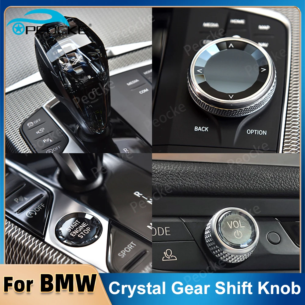 Crystal Gear Shift Knob for BMW G20 G21 X5 G05 X6 G06 G07 X3 G01 G08 X4 G02 G22 G23 i4 G26 G14 G15 G16 Car Interior Accessories