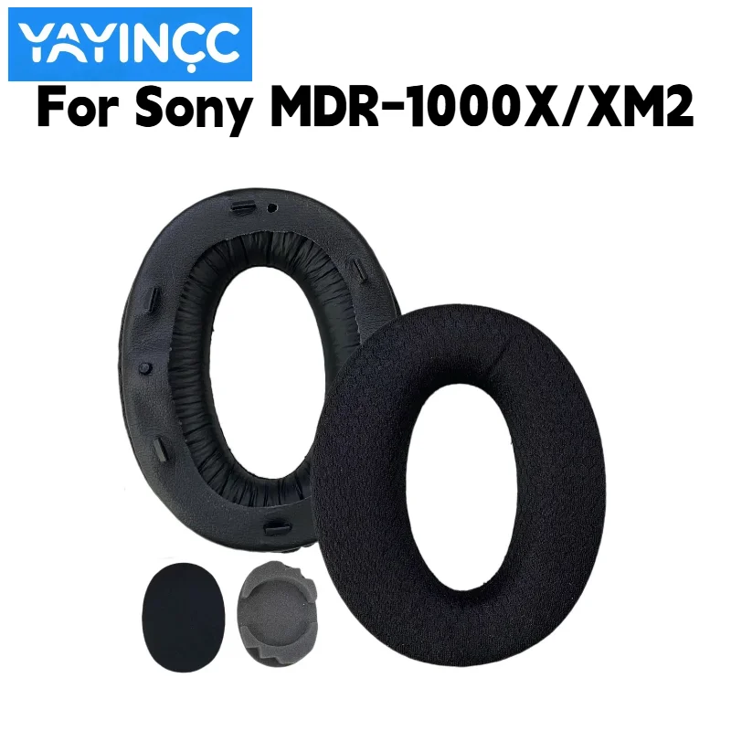Atmungsaktive Ersatz-Ohrpolster aus Netzstoff für Sony MDR-1000X/WH-1000XM2 Kopfhörer, Reparaturteile, kein Haarausfall. – Detail 2