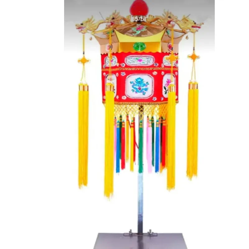 X5-15  buddhist niches, handmade embroider suzhou embroidery, solemn embroidery, water and land meetings, flame mouth, canopy