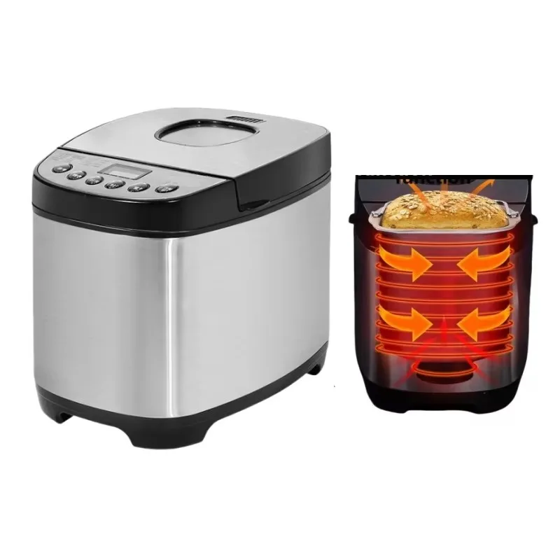 

Fully Automatic Bread Maker Machine Electric Bread Slicer Machine for Home Use 1.5Lb, 2.0Lb Adjustable Crust Control