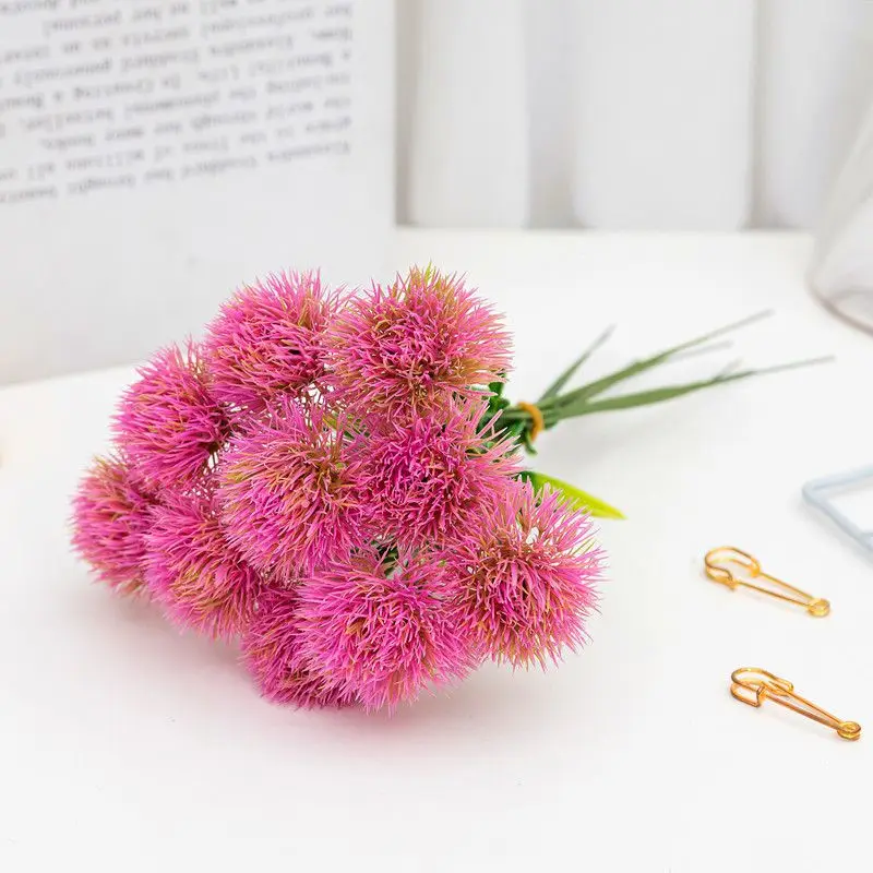 5/10 قطعة الهندباء البلاستيكية الزهور الاصطناعية المنزل زهرية حديقة بونساي في الهواء الطلق UV حماية الزفاف العروس باقة DIY بها بنفسك الهدايا ديكور