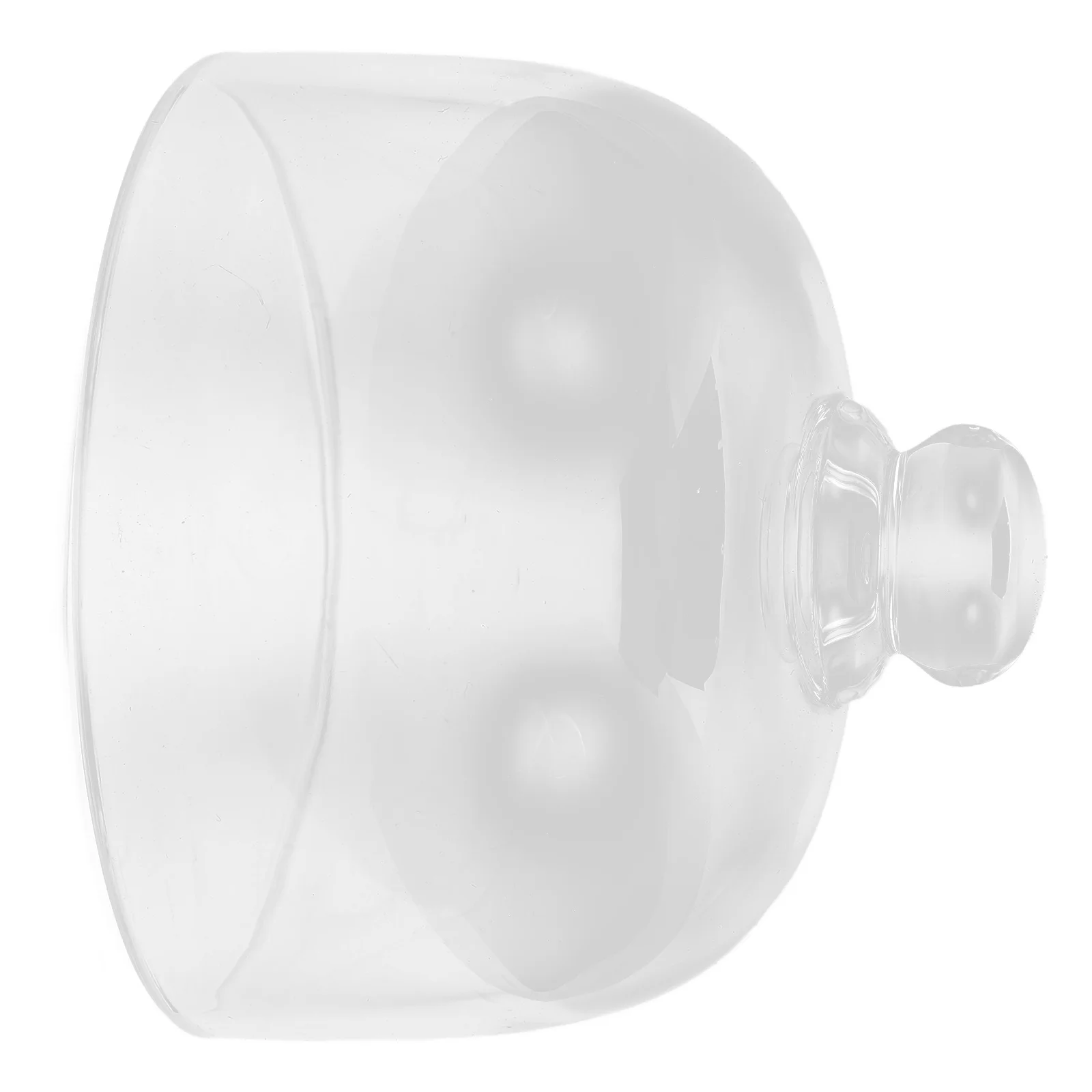 1 قطعة غطاء كعكة زجاجي قوي حامي طعام شفاف للاستخدام المنزلي مثالية للكعك والكب كيك وجبات خفيفة سهلة التعامل مع هدية رائعة