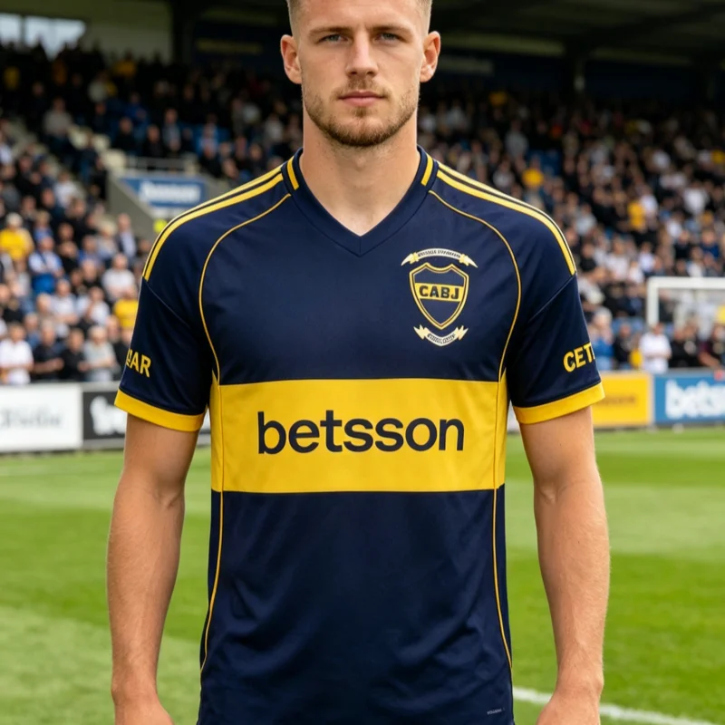 Camiseta Deportiva Boca Youth 2026, Nueva, con Estampado 3D, Neutral, de Verano, Manga Corta, a la Moda, para Niños y Familias