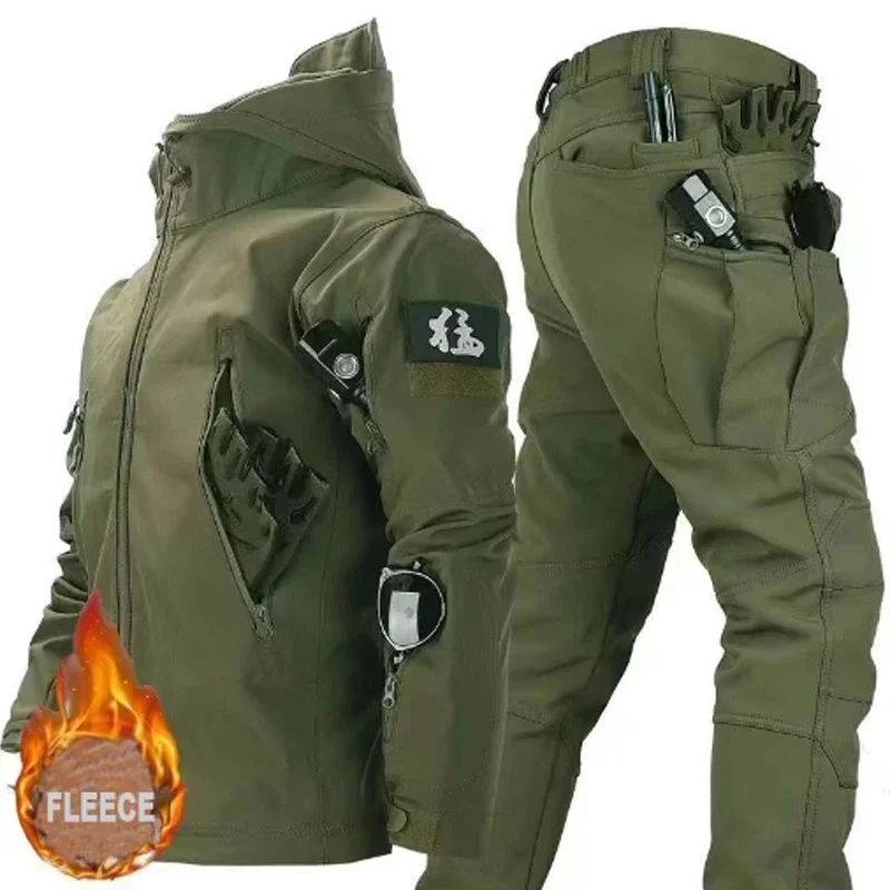 

Tactical Coats Winter Fleece Warm Softshell Clothes Hunting Hiking Camping Fishing Climbing Trekking Trip Parkas Outdoor Jackets