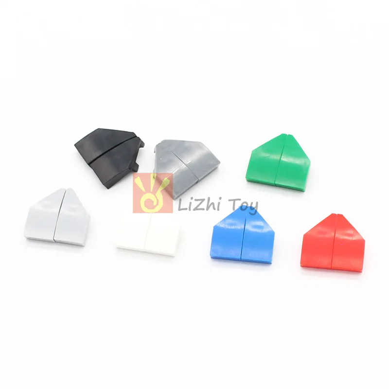 50pcs MOC Tile Parts Wedge 2x1x2/3 Left Right 29120 29119 Building Brick Blocks Accessory Compatible with Classic Piece Toys