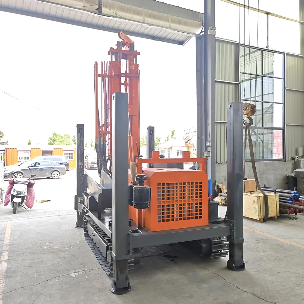 Hydraulic Crawler Mounted 200m 300m Borehole Drill Wells Water Well Drilling Rigs Machine