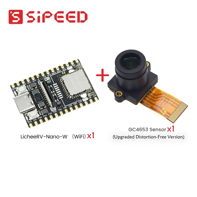 Sipeed LicheeRV Nano W+GC4653 Sensor Kit,(Upgraded Distortion-Free Version ) AI Visual RISCV(Beta Version)Lichee Your Geek Heart