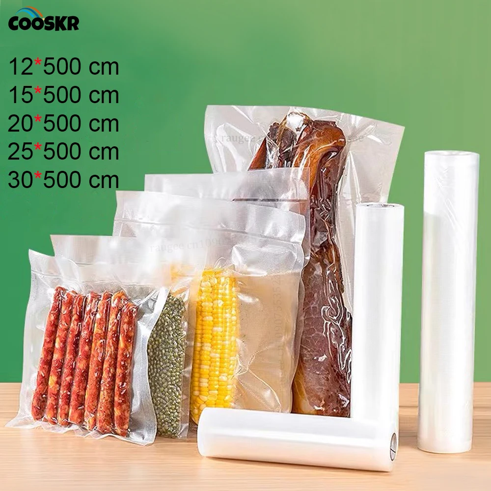 

Vacuum Bags for Food Vacuum Sealer Vacuum Packaging Bag 12/15/20/25/30cm 500cm/roll Meat Vegetable Vacuum Packaging Bag