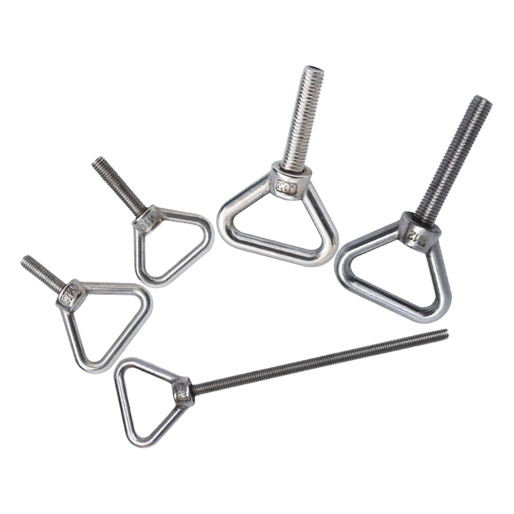 Stainless Steel Triangular Lifting Ring Screw Welded Load-Bearing Bolt Triangular Ring Lifting Lug Nut Circular Ring M8/M10-M12 