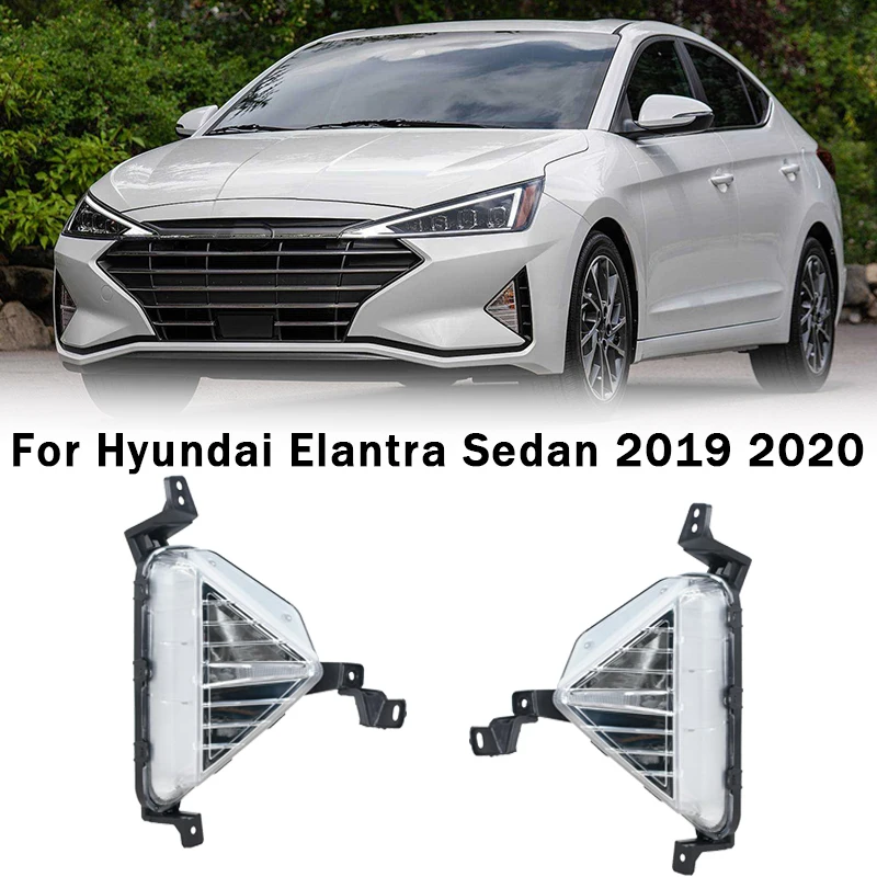 

Противотуманная фара переднего бампера для Hyundai Elantra Sedan 2019 2020, крышка фары без лампы 92301-F2510 92302-F2510