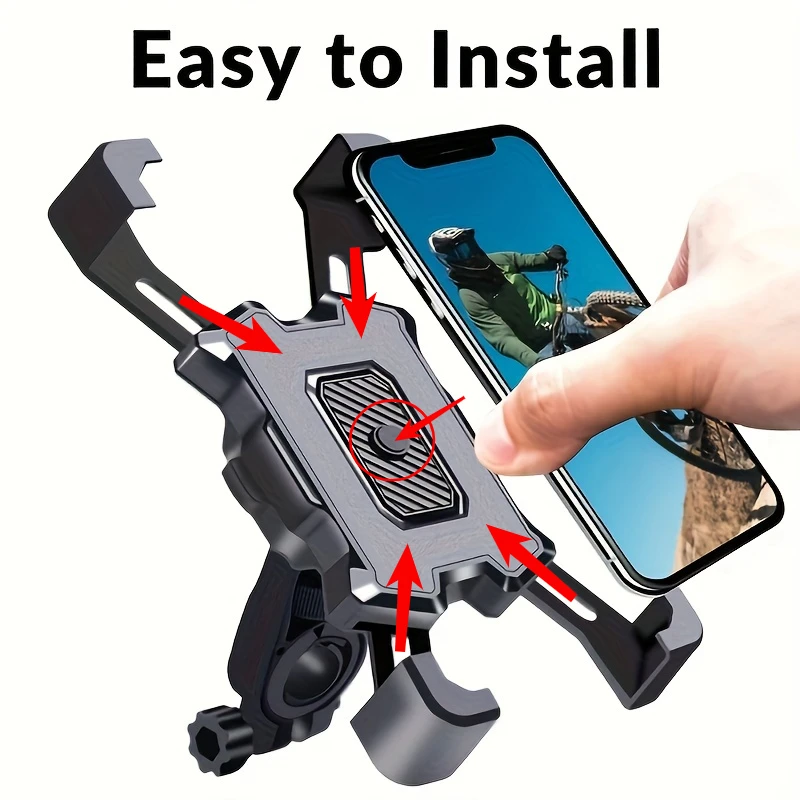 

Motorcycles Bicycles Phone Holder Universal Phone Navigation Bracket for Riding Shockproof