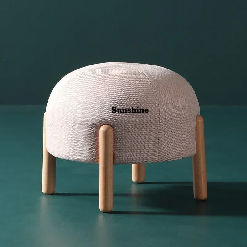 Modern Furniture Fabric Stool Sofa Low Stool Household Enter The Door To Change Shoes To Wear Shoes Solid Wood Foot Stool g dY