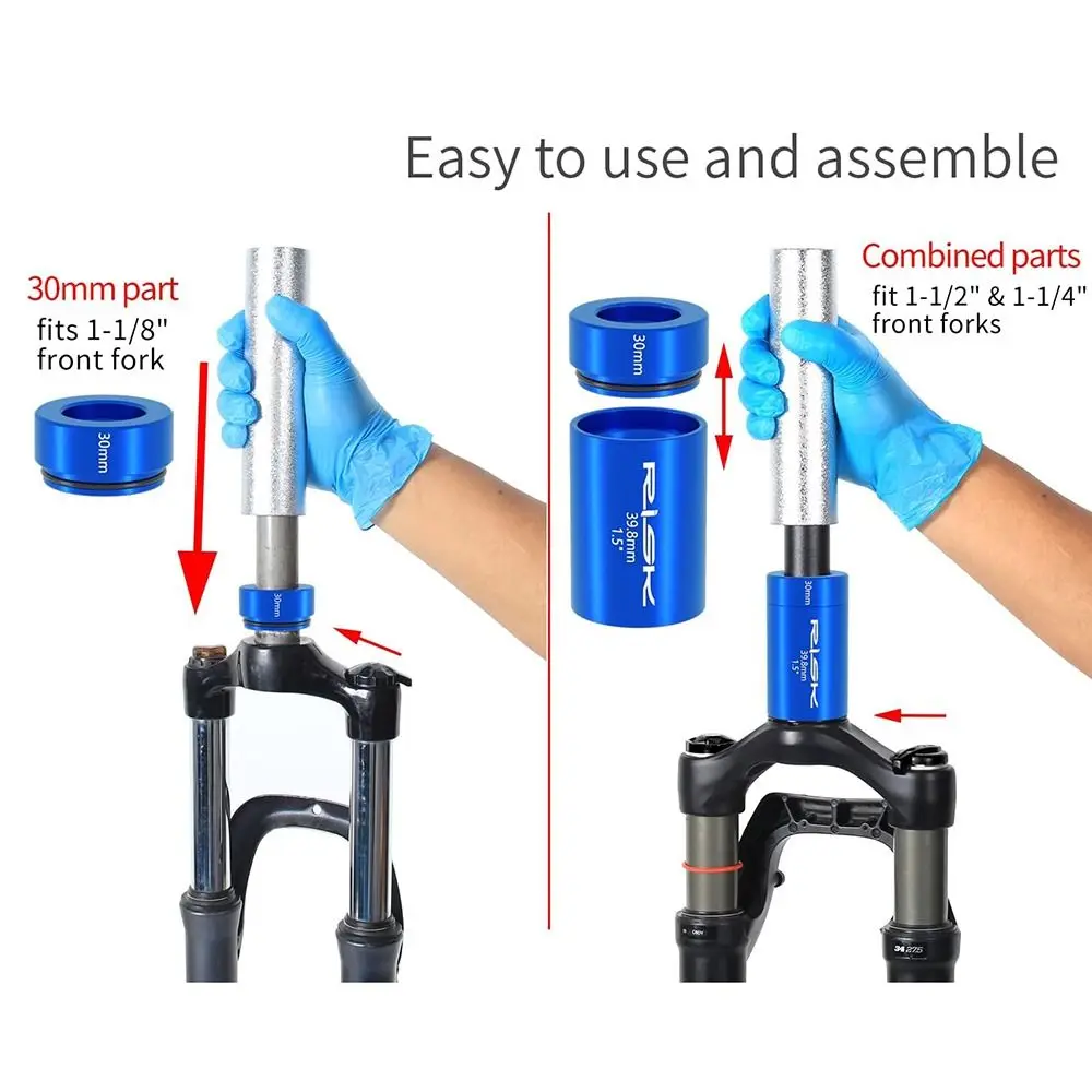 

Aluminum Alloy Bicycle Front Fork Tools Anti-slip Quick Release Crown Race Setting Universal Headset Press Tools