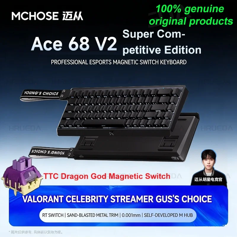 MCHOSE Ace 60 68 Ace68 V2 Magnetic Switch Mechanical Keyboard