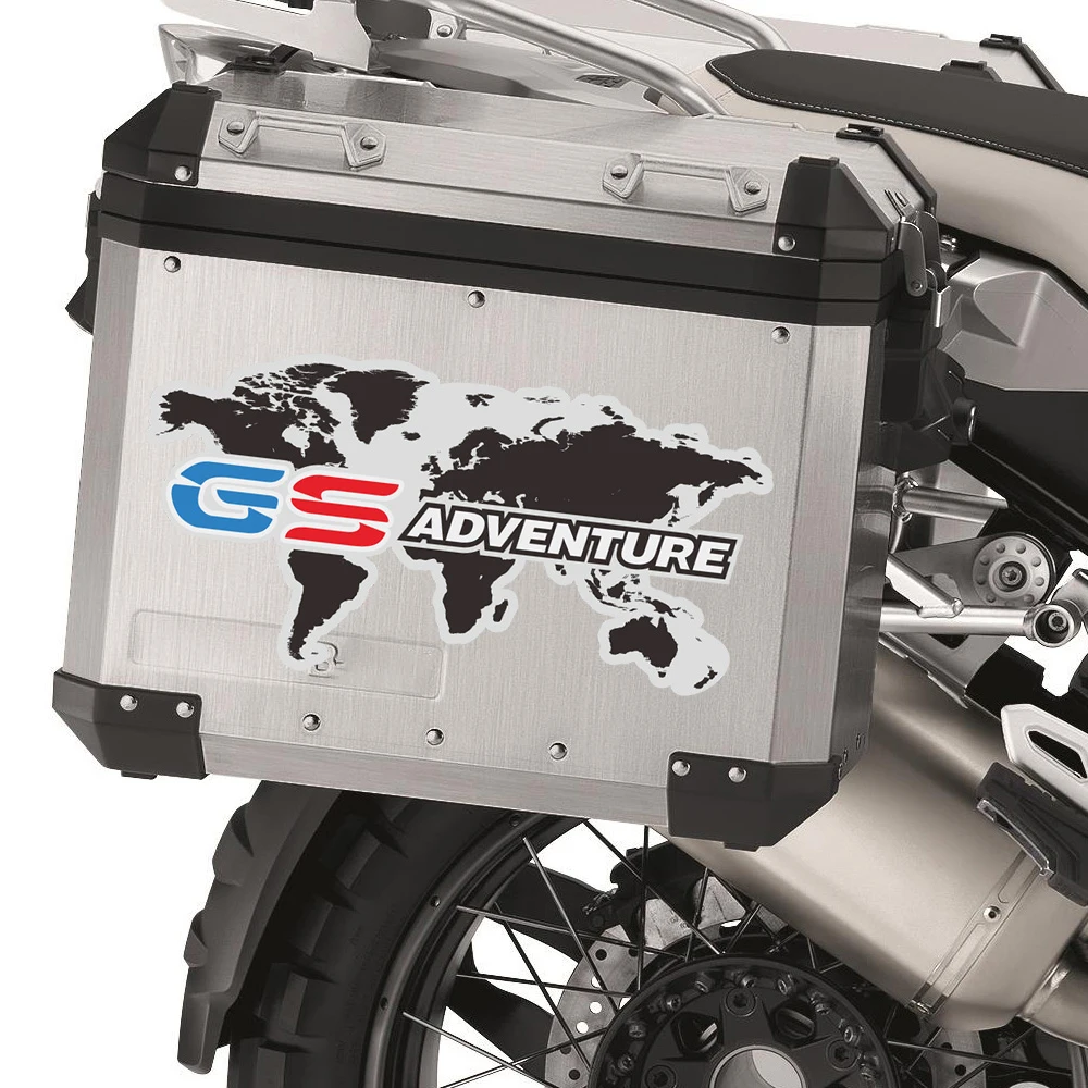 لسيارات BMW F800GS F800 GS ADV مغامرة دراجة نارية سبائك الألومنيوم صندوق السيارة ملصق حقائب صندوق جانبي ملصق مائي #3