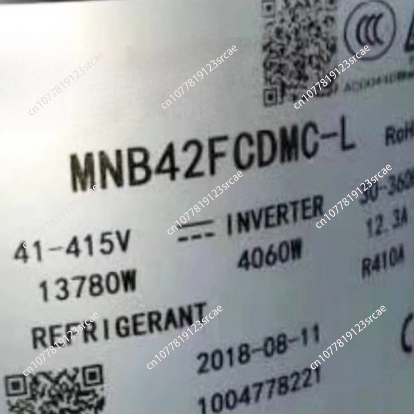 

Brand new compressor mnb42fcdmc-l mnb42ffqmc-l air conditioning refrigeration compressor