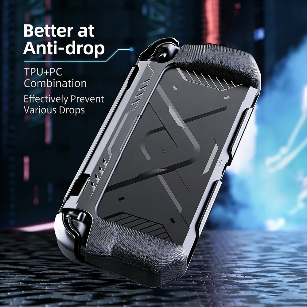 Data Frog Mecha-Style Protective Case for Switch 2, Shockproof TPU + PC Hard Shell, Anti-Drop Full Body Grip Cover
