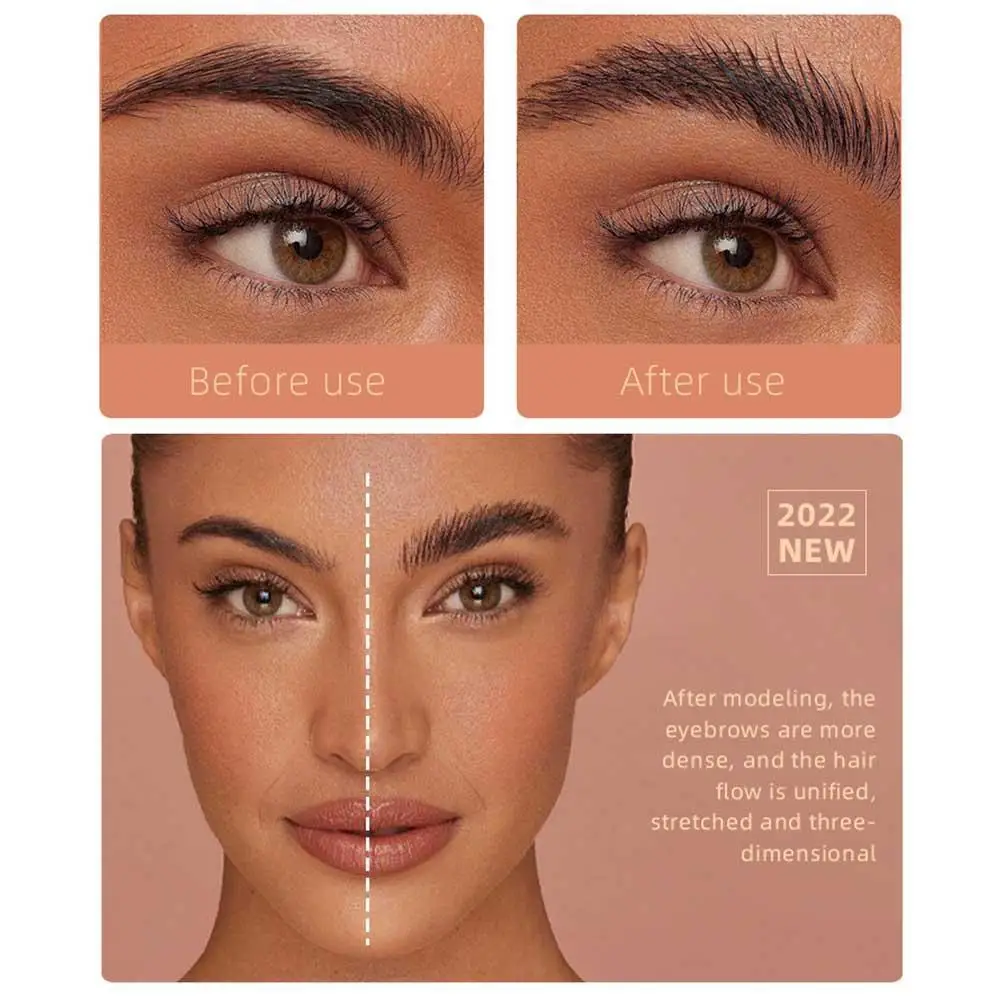 Matte Brown Black Wild Eyebrow Cream 3D Natural Tint Eyebrow Enhancers Gel Wax Waterproof Lasting Eye Makeup Cosmetic Tools