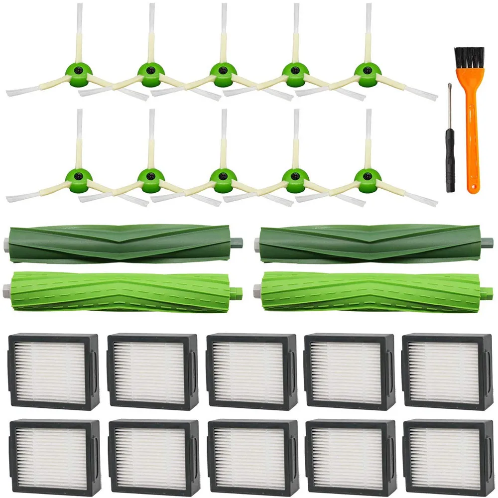 

For irobot i7 i7+ E5 E6 series main brush strainer edge brush 26-piece set of sweeper accessories