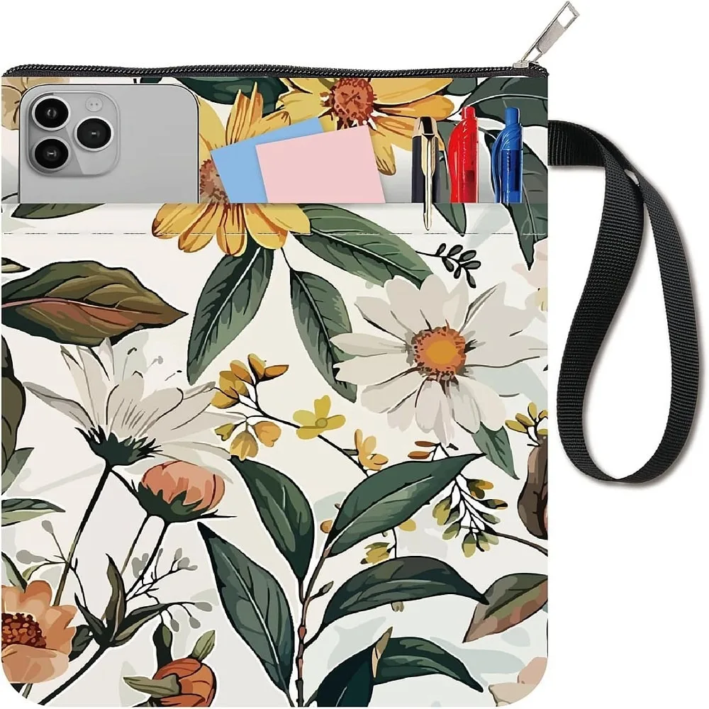 Cloth Book Cover Notebook Wraps Rectangle Flower 280x220mm