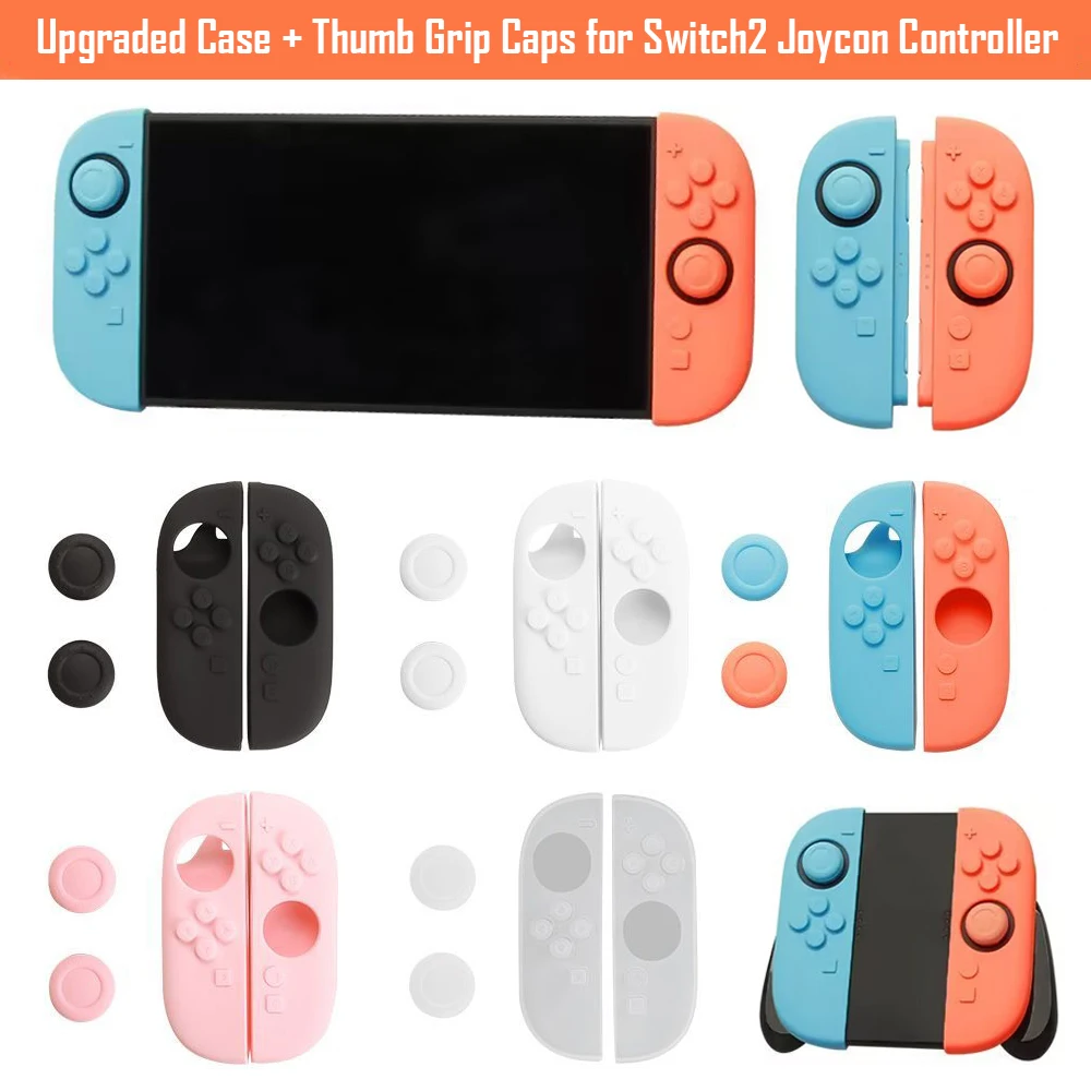 Funda de goma de silicona mejorada para Joy con 2, funda protectora para controlador Joycon Switch2
