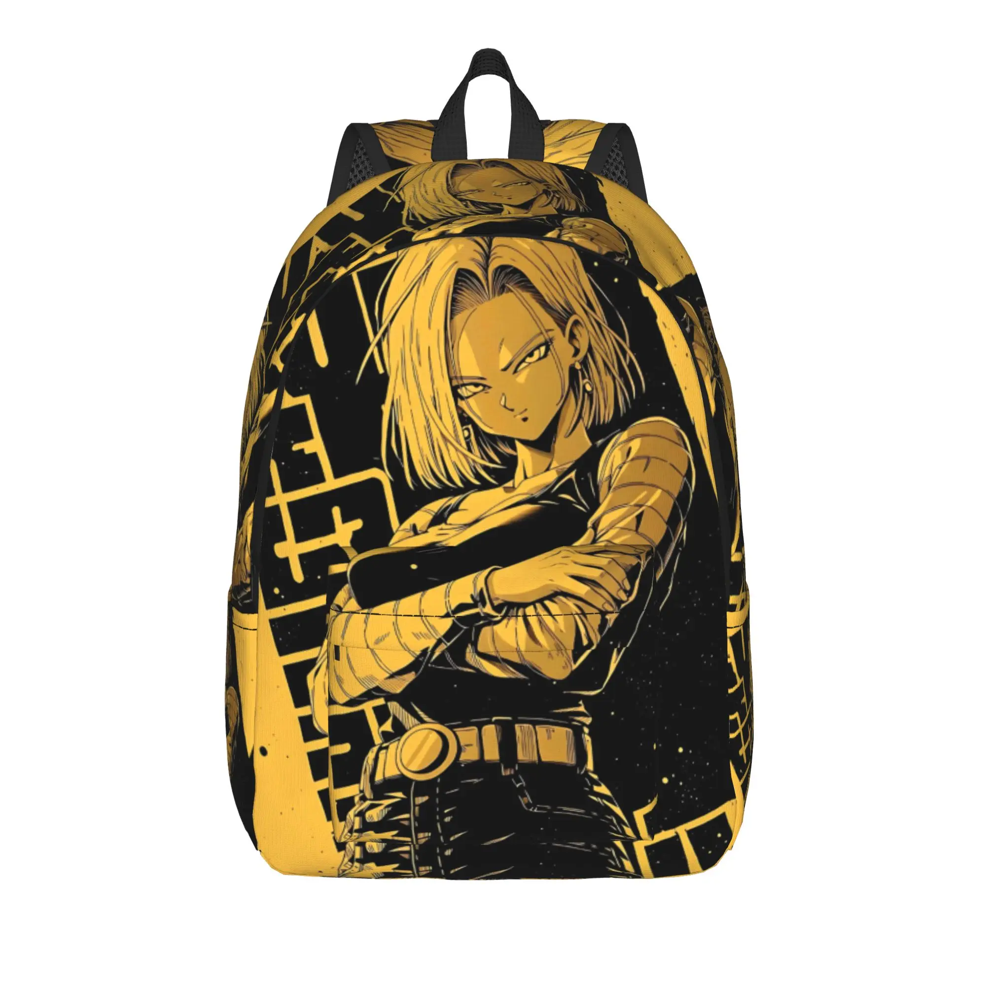 Fashion Dragon Ball Android 18 Backpack  Mochilas Harajuku Design Travel Large Capacity Rucksack