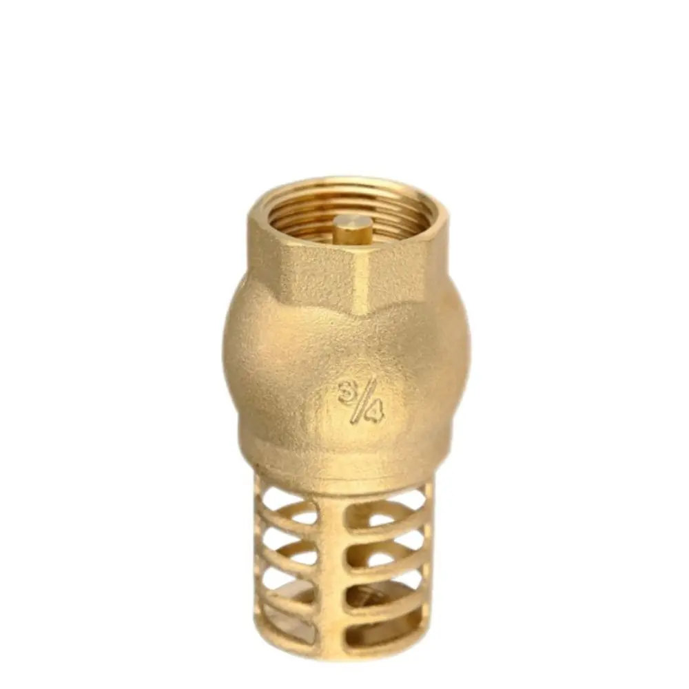 Strong Metal Brass Foot Valve Female Thread One Way Bottom Valve Easy Installation Anti Backflow Water Pump Valve Direct Supply