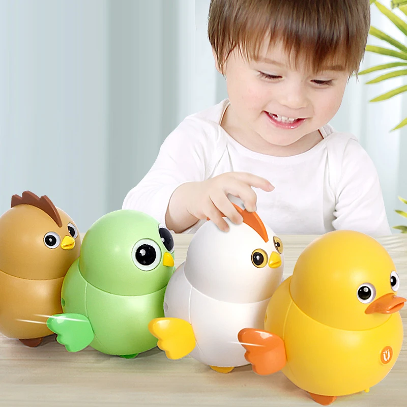 6Pcs Swinging Chicken Toy Magnetic Electric Walking Chick Toy Toddlers Electronic Interactive Gift For Kids Funny Swing Squad