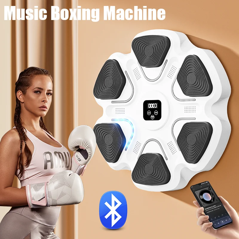 Muzyka Bluetooth maszyna bokserska cel ścienny strona główna Fitness trener boksu ćwiczenia reakcja trening zwinność reakcja worek bokserski