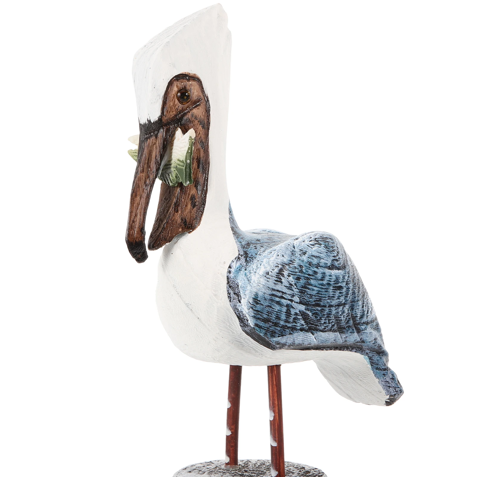 

Wooden Bird On Stump Statue Nautical Style Home Desktop Decoration Bird Ornament Sculpture Gift For Christmas Birthday Office