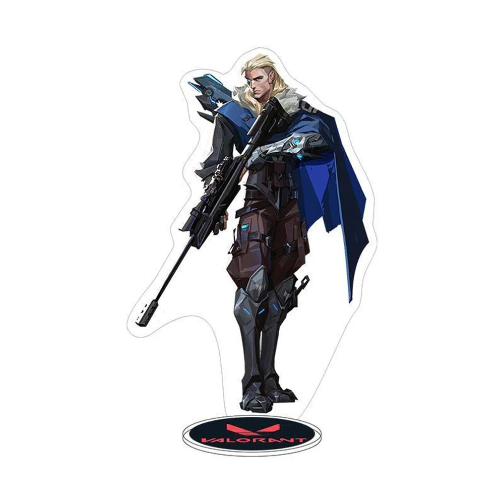 Anime Game Valorant Figures Sage Killjoy Jett Sova Cypher Cosplay Acrylic Stand Model Plate Desk Decor  Figure  Gift