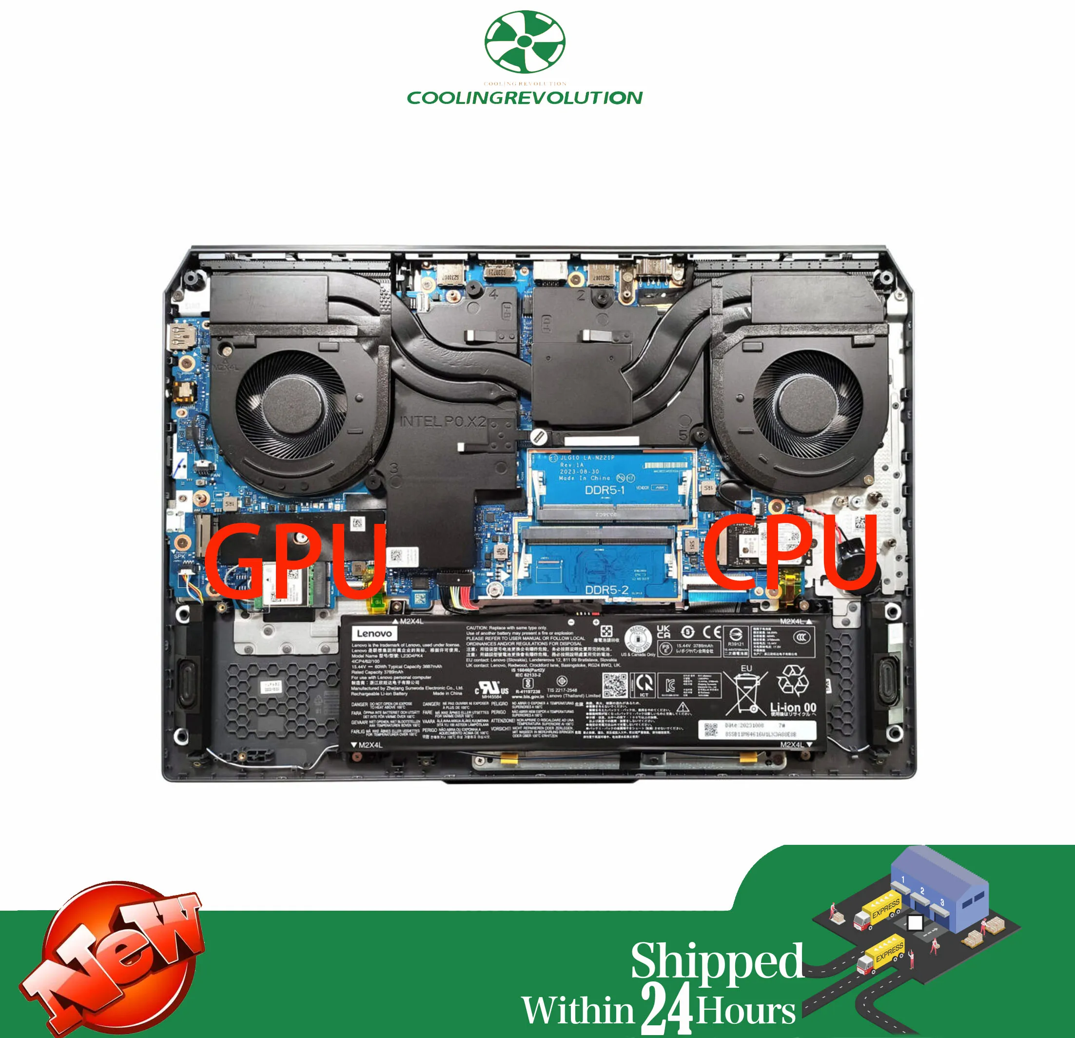 Laptop CPU GPU Cooling Fan for Lenovo LOQ 15AHP9 15IAX91 15IAX9 15IRX9 5H40S21051 5H40S21049 5H40S21050 5H40S21053 image 2