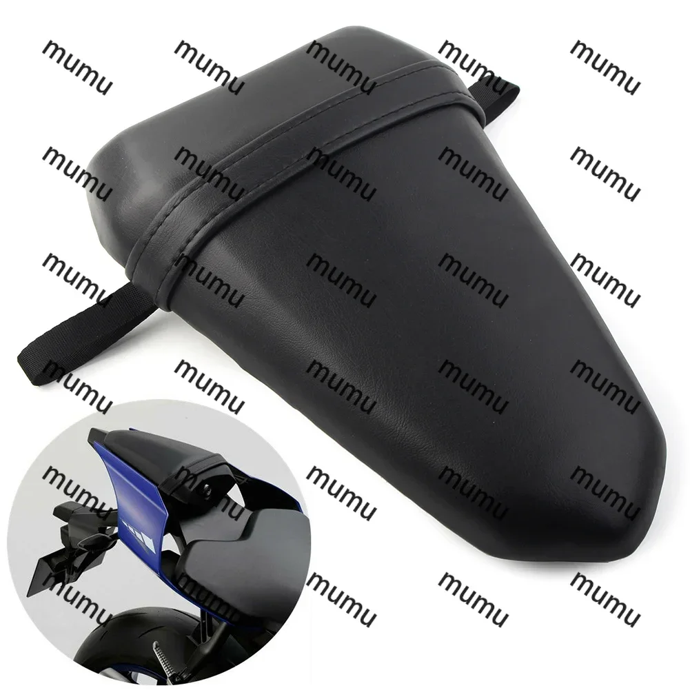 For Yamaha YZF R1 YZFR1 2015-2023 Motorcycle Rear Pillion Passenger Seat Leather Cushion Pad YZF-R6 R6 2017-2020 2021 2022