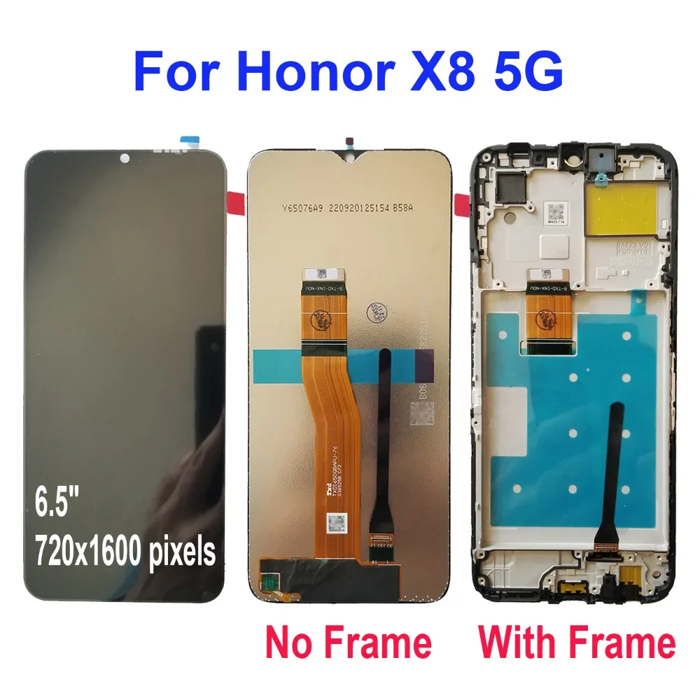 LCD Display Touch Screen Digitizer Assembly For Honor X8 4G 5G TFY-LX1 TFY-LX2 TFY-LX3 VNE-N41