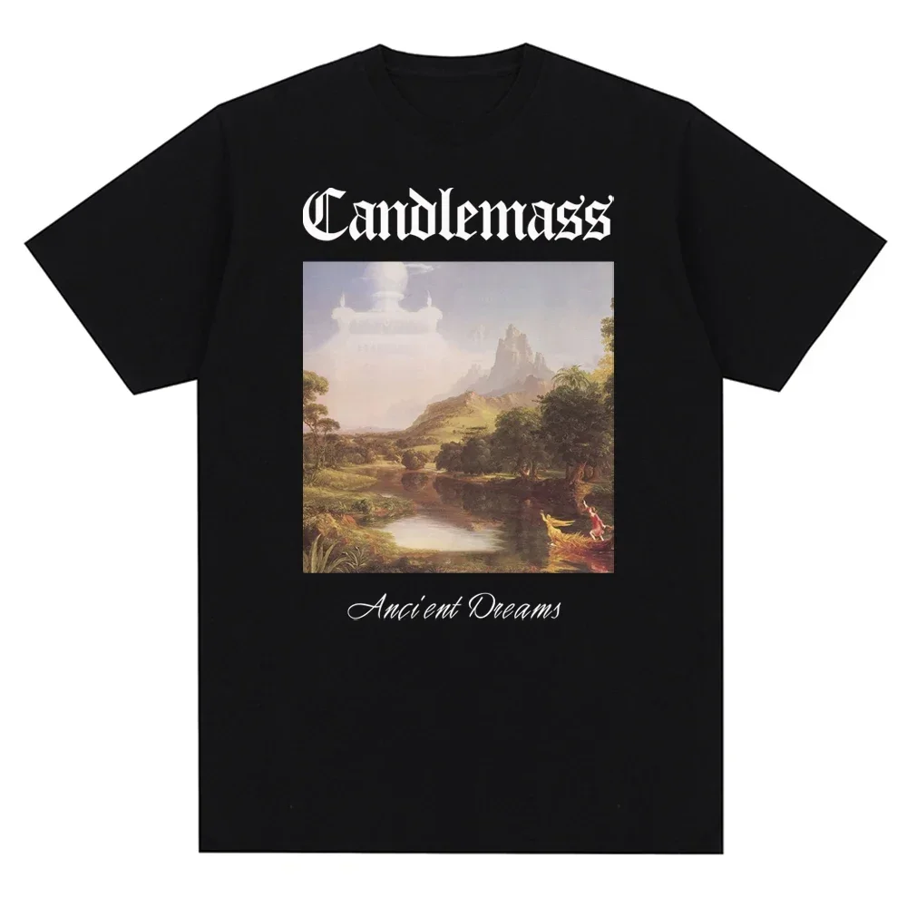 Candlemass Band Printed Graphic Short Sleeved Tees Fashion Casual O-Neck Summer Clothing Harajuku Daily Wear Men T Shirt