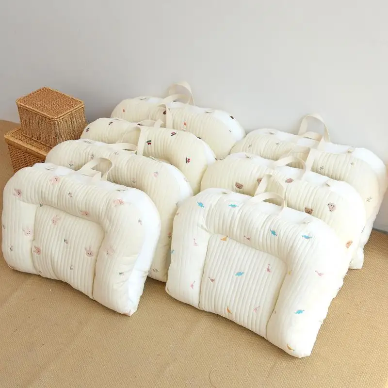 

Newborn Pure Cotton Quilted Portable Mattress with Double-sided Use 3D Breathable Mesh Mattress Portable Mattress