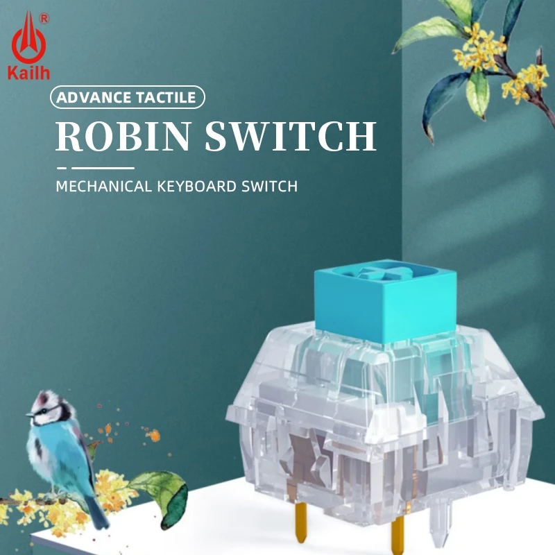 

Kailh Robin Box Switch HP Advance Tactile Feel Game Mechanical Keyboard Switches 5Pins DIY RGB/SMD