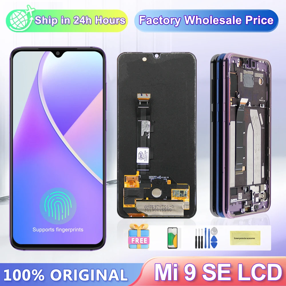 

ЖК-дисплей 5,97 "для Xiaomi 9 SE 9SE, ЖК-дисплей с сенсорным экраном и дигитайзером, сменные детали в сборе для Mi 9 SE, Mi9 SE, ЖК-дисплей