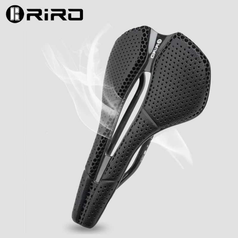 

RIRO 3D печатное велосипедное седло Сверхлегкое углеродное волокно MTB дорожная велосипедная подушка амортизирующее дышащее велосипедное сиденье седло