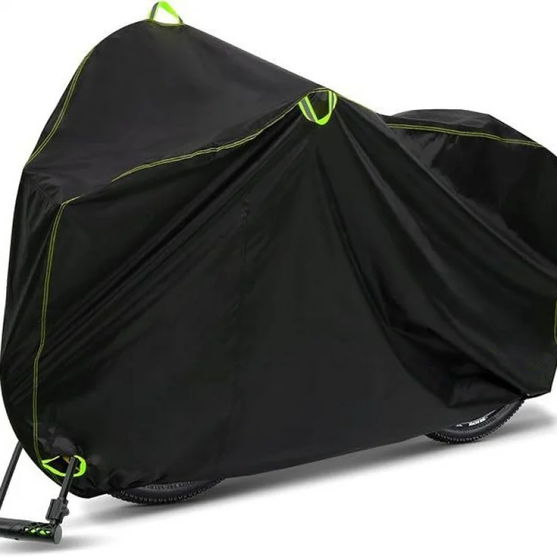 Waterproof Bike Cover Heavy Duty 210D Oxford Fabric All Weather Protect Outdoor Bikes Motorcycles